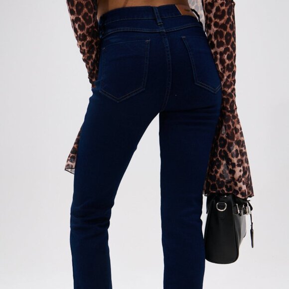 NWT AKIRA THE CORSET WAIST FLARE DENIM Size Large FREE SHIP - Picture 6 of 9